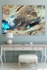 Renklerin Dansı Soyut Sanatsal Kanvas Tablo