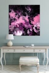 Renklerin Dansı Soyut Sanatsal Kanvas Tablo Ölçü)