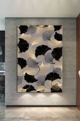 Yapraklar Dekoratif Sanatsal Kanvas Tablo (8 Farklı Ölçü)