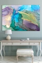 Renklerin Dansı Soyut Sanatsal Muhteşem Kanvas Tablo 8 Farklı Ölçü