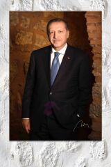 Recep Tayyip Erdoğan Rte Kanvas Tablo