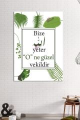 '' Bize Allah Yeter O Ne Güzel Vekildir '' İslami Dini Hat Kanvas Tablo ( 7 Farklı Ölçü )