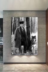 Atatürk Mustafa Kemal Kanvas Tablo Okullara Işyerlerine Uygun (8 Farklı Ölçü)