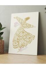 Ya olduğun Gibi Görün Ya Göründüğün Gibi Ol Mevlana İslami Dini Hat Kanvas Tablo
