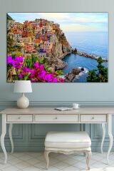 Deniz Şehir Manzara Doğa Kanvas Tablo