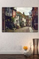 Taş Evler Tarihi Kasaba Manzara Kanvas Tablo