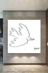 Pablo Picasso Dove Of Peace Sanatsal Kanvas Tablo 8 Farklı Ölçü