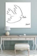 Pablo Picasso Dove Of Peace Sanatsal Kanvas Tablo 8 Farklı Ölçü