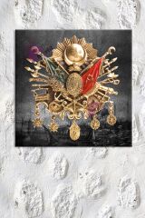 Osmanlı Arması Kanvas Tablo (7 Farklı Ölçü)