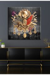 Osmanlı Arması Kanvas Tablo (7 Farklı Ölçü)