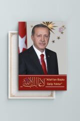 Recep Tayyip Erdoğan Başkan Erdoğan Rte Kanvas Tablo (7 Farklı Ölçü)