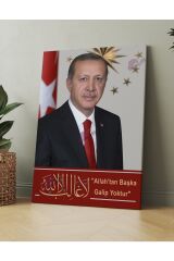 Recep Tayyip Erdoğan Başkan Erdoğan Rte Kanvas Tablo (7 Farklı Ölçü)