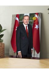 Recep Tayyip Erdoğan Başkan Erdoğan Rte Kanvas Tablo (7 Farklı Ölçü)