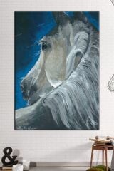 Asil At Sanatsal Dekoratif Kanvas Tablo (8 Farklı Ölçü)