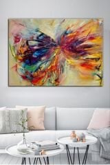 Kelebek Etkisi Ve Renkler Sanatsal Kanvas Tablo