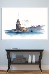 Kız Kulesi İstanbul Sanatsal Kanvas Tablo