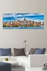 Istanbul Haliç Galata Kulesi Şehir Deniz Manzara Kanvas Tablo